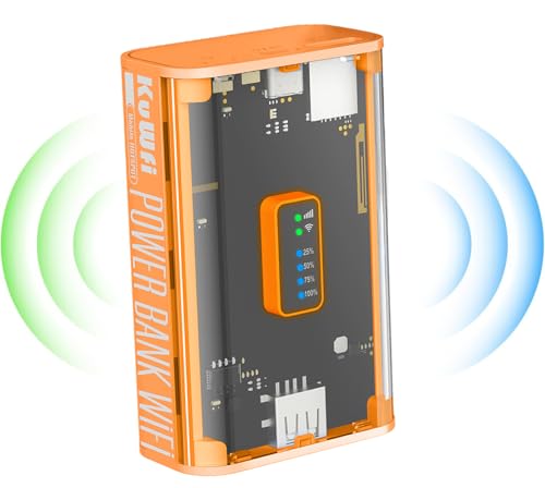 KuWFi Mobiler 4G LTE WLAN Router (4G/LTE bis zu 150Mbit/s Download/ 50Mbit/s Upload,Tragbarer Hotspot, 5200mAh Akku, kompatibel mit Allen europäischen SIM Karten),Plug & Play, für Reisen & Haushalt KuWFi Mobiler 4G LTE WLAN Router (4G/LTE bis zu 150Mbit/s Download/ 50Mbit/s Upload,Tragbarer Hotspot, 5200mAh Akku, kompatibel mit Allen europäischen SIM Karten),Plug & Play, für Reisen & Haushalt von KuWFi