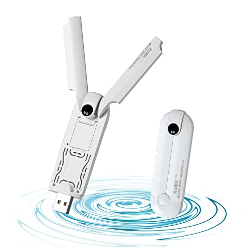KuWfi USB Stick, WLAN Stick, 150Mbps 4G Dongle mit SIM Slot, 2 Externe Antenne, USB LTE Stick Arbeitet mit den meisten europäischen SIM-Karten, Mobile WiFi Router Verbindet bis zu 10 drahtlose Geräte von KuWFi