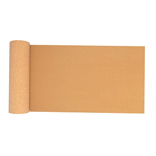 Größer Pinnwand Korkplatte Selbstklebend 120 * 40 Korkplatten Korkwand, Notizbrett, Memotafeln, Memo Bulletin Board, Wanddekoration Boards (Holzfarbe, 125 * 40cm) von Kuabiz