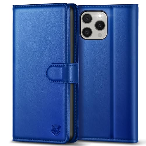 Handyhülle für iPhone 15 Pro Max Hülle Premium PU Leder iPhone 15 Pro Max Case Klapphülle Brieftasche Kartenfach Ständer Magnet Handytasche Schutzhülle für iPhone 15 Pro Max (6,1 Zoll) - Royalblau von Kuafcase