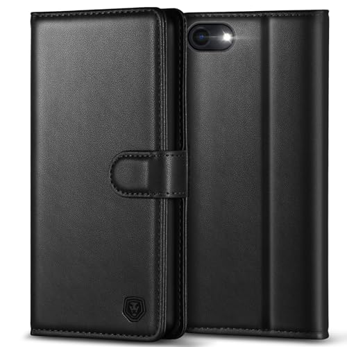 Kuafcase Hülle Kompatibel für iPhone 7/8/SE - 4 Kartenfächer, Magnetverschluss, Kickstand, stoßfeste Schutzhülle - Schwarz Kuafcase Hülle Kompatibel für iPhone 7/8/SE - 4 Kartenfächer, Magnetverschluss, Kickstand, stoßfeste Schutzhülle - Schwarz von Kuafcase