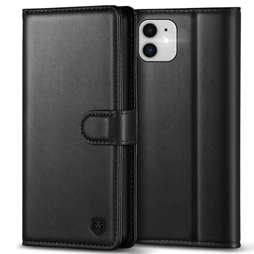 Kuafcase Kompatibel mit iPhone 11 Hülle mit 4 Kartenfächern, Magnetverschluss, Ständer, stoßfeste Schutzhülle, kompatibel mit iPhone 11 – Schwarz Kuafcase Kompatibel mit iPhone 11 Hülle mit 4 Kartenfächern, Magnetverschluss, Ständer, stoßfeste Schutzhülle, kompatibel mit iPhone 11 – Schwarz von Kuafcase