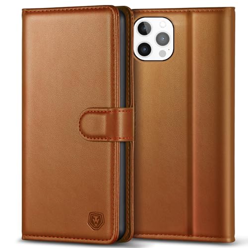 Kuafcase Kompatibel mit iPhone 12 Pro Max Hülle mit 4 Kartenfächern, Magnetverschluss, Ständer, stoßfeste Schutzhülle, kompatibel mit iPhone 12 Pro Max, Braun Kuafcase Kompatibel mit iPhone 12 Pro Max Hülle mit 4 Kartenfächern, Magnetverschluss, Ständer, stoßfeste Schutzhülle, kompatibel mit iPhone 12 Pro Max, Braun von Kuafcase