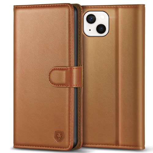 Kuafcase Schutzhülle für iPhone 13, mit 4 Kartenfächern, Magnetverschluss, Ständer, stoßfest, kompatibel mit iPhone 13, Braun Kuafcase Schutzhülle für iPhone 13, mit 4 Kartenfächern, Magnetverschluss, Ständer, stoßfest, kompatibel mit iPhone 13, Braun von Kuafcase