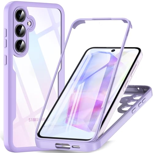 Kuaguozhe für Samsung Galaxy A55 5G Hülle, Samsung A55 Hülle mit Integriertem Displayschutz, 360 Grad Rundumschutz Schutzhülle Silikon Case Stoßfest Handyhülle für Samsung Galaxy A55 5G (Violett) Kuaguozhe für Samsung Galaxy A55 5G Hülle, Samsung A55 Hülle mit Integriertem Displayschutz, 360 Grad Rundumschutz Schutzhülle Silikon Case Stoßfest Handyhülle für Samsung Galaxy A55 5G (Violett) von Kuaguozhe