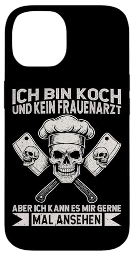 Ich Bin Koch Und Kein Frauenarzt Aber Kann Mal Ansehen Koch Hülle für iPhone 14 Ich Bin Koch Und Kein Frauenarzt Aber Kann Mal Ansehen Koch Hülle für iPhone 14 von Küche Koch Köchin Kochen Gastronomie Sprüche