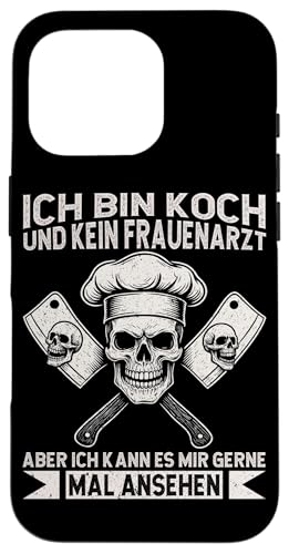 Ich Bin Koch Und Kein Frauenarzt Aber Kann Mal Ansehen Koch Hülle für iPhone 16 Pro Ich Bin Koch Und Kein Frauenarzt Aber Kann Mal Ansehen Koch Hülle für iPhone 16 Pro von Küche Koch Köchin Kochen Gastronomie Sprüche