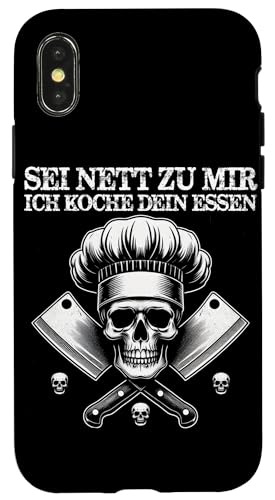 Sei Nett Zu Mir Ich Koche Dein Essen Küchenchef Hobbykoch Hülle für iPhone X/XS Sei Nett Zu Mir Ich Koche Dein Essen Küchenchef Hobbykoch Hülle für iPhone X/XS von Küche Koch Köchin Kochen Gastronomie Sprüche