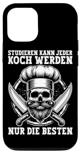 Studieren Kann Jeder Koch Werden Nur Die Besten Küchenchef Hülle für iPhone 12/12 Pro Studieren Kann Jeder Koch Werden Nur Die Besten Küchenchef Hülle für iPhone 12/12 Pro von Küche Koch Köchin Kochen Gastronomie Sprüche