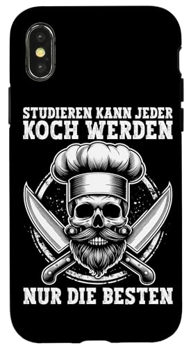 Studieren Kann Jeder Koch Werden Nur Die Besten Küchenchef Hülle für iPhone X/XS Studieren Kann Jeder Koch Werden Nur Die Besten Küchenchef Hülle für iPhone X/XS von Küche Koch Köchin Kochen Gastronomie Sprüche