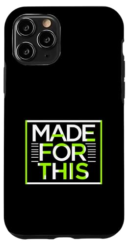 MADE FOR THIS Fett typografisch Hülle für iPhone 11 Pro von Kühnes typografisches Design