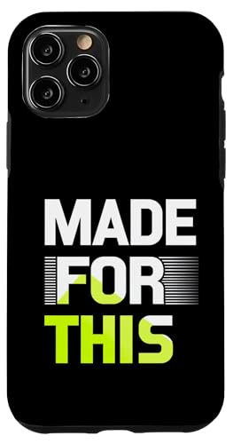 MADE FOR THIS Fett typografisch Hülle für iPhone 11 Pro von Kühnes typografisches Design