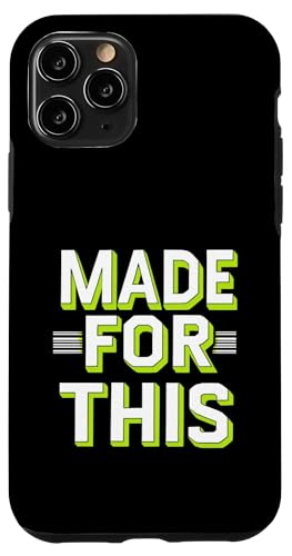 MADE FOR THIS Fett typografisch Hülle für iPhone 11 Pro von Kühnes typografisches Design