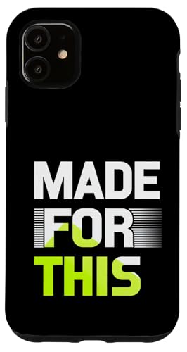 MADE FOR THIS Fett typografisch Hülle für iPhone 11 von Kühnes typografisches Design