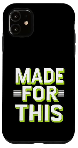 MADE FOR THIS Fett typografisch Hülle für iPhone 11 von Kühnes typografisches Design