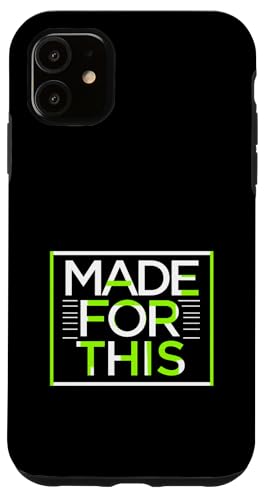 MADE FOR THIS Fett typografisch Hülle für iPhone 11 von Kühnes typografisches Design