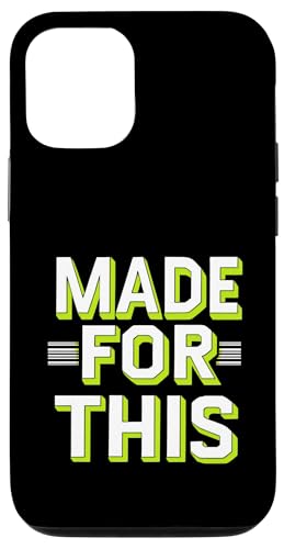 MADE FOR THIS Fett typografisch Hülle für iPhone 12/12 Pro von Kühnes typografisches Design