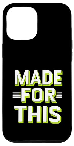 MADE FOR THIS Fett typografisch Hülle für iPhone 12 Pro Max von Kühnes typografisches Design