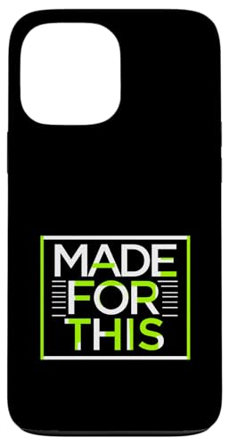 MADE FOR THIS Fett typografisch Hülle für iPhone 13 Pro Max von Kühnes typografisches Design