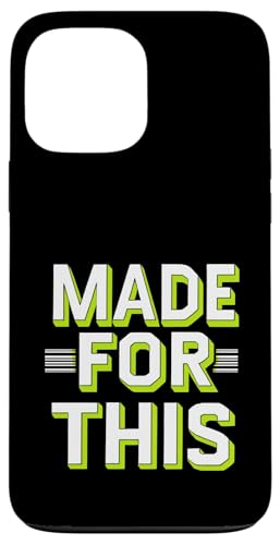 MADE FOR THIS Fett typografisch Hülle für iPhone 13 Pro Max von Kühnes typografisches Design