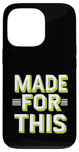 MADE FOR THIS Fett typografisch Hülle für iPhone 13 Pro von Kühnes typografisches Design