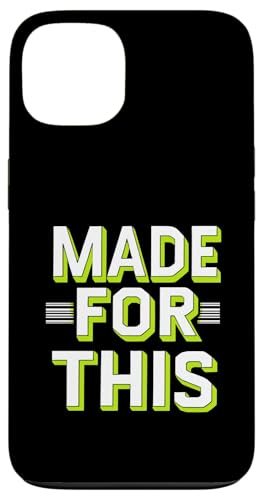 MADE FOR THIS Fett typografisch Hülle für iPhone 13 von Kühnes typografisches Design
