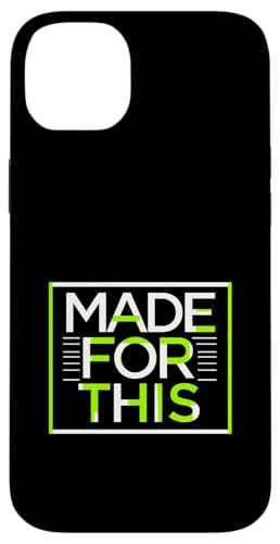 MADE FOR THIS Fett typografisch Hülle für iPhone 14 Plus von Kühnes typografisches Design