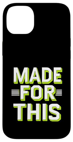 MADE FOR THIS Fett typografisch Hülle für iPhone 14 Plus von Kühnes typografisches Design