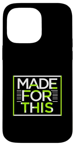 MADE FOR THIS Fett typografisch Hülle für iPhone 14 Pro Max von Kühnes typografisches Design