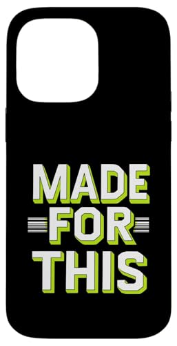 MADE FOR THIS Fett typografisch Hülle für iPhone 14 Pro Max von Kühnes typografisches Design