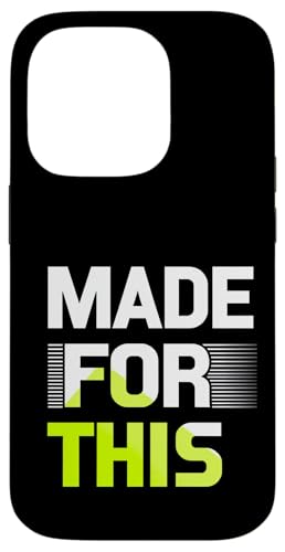 MADE FOR THIS Fett typografisch Hülle für iPhone 14 Pro von Kühnes typografisches Design