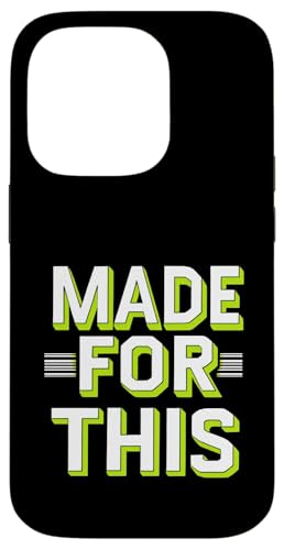 MADE FOR THIS Fett typografisch Hülle für iPhone 14 Pro von Kühnes typografisches Design