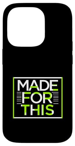 MADE FOR THIS Fett typografisch Hülle für iPhone 14 Pro von Kühnes typografisches Design