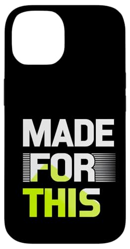 MADE FOR THIS Fett typografisch Hülle für iPhone 14 von Kühnes typografisches Design