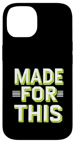 MADE FOR THIS Fett typografisch Hülle für iPhone 14 von Kühnes typografisches Design