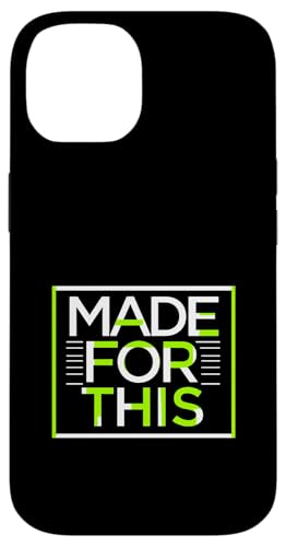MADE FOR THIS Fett typografisch Hülle für iPhone 14 von Kühnes typografisches Design