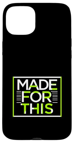 MADE FOR THIS Fett typografisch Hülle für iPhone 15 Plus von Kühnes typografisches Design