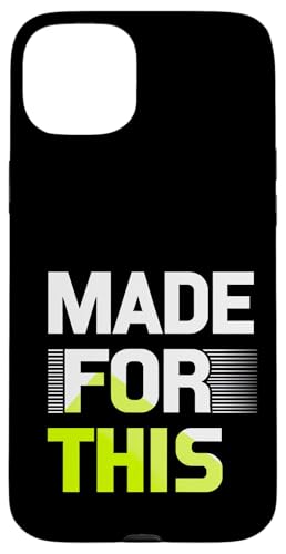 MADE FOR THIS Fett typografisch Hülle für iPhone 15 Plus von Kühnes typografisches Design
