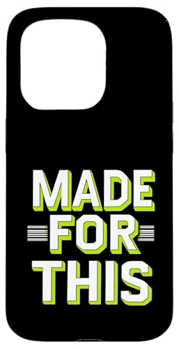 MADE FOR THIS Fett typografisch Hülle für iPhone 15 Pro von Kühnes typografisches Design