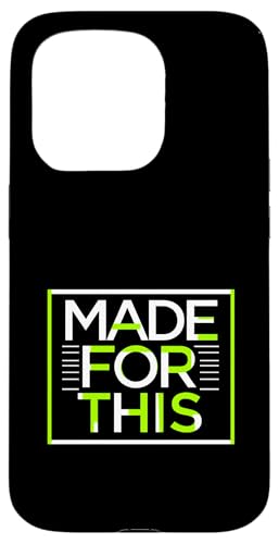 MADE FOR THIS Fett typografisch Hülle für iPhone 15 Pro von Kühnes typografisches Design