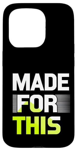 MADE FOR THIS Fett typografisch Hülle für iPhone 15 Pro von Kühnes typografisches Design