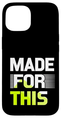 MADE FOR THIS Fett typografisch Hülle für iPhone 15 von Kühnes typografisches Design