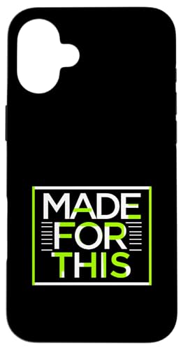 MADE FOR THIS Fett typografisch Hülle für iPhone 16 Plus von Kühnes typografisches Design