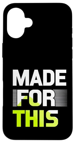 MADE FOR THIS Fett typografisch Hülle für iPhone 16 Plus von Kühnes typografisches Design