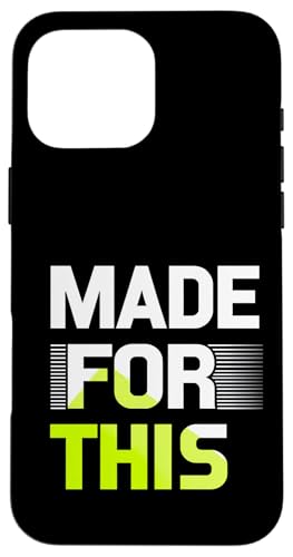 MADE FOR THIS Fett typografisch Hülle für iPhone 16 Pro Max von Kühnes typografisches Design