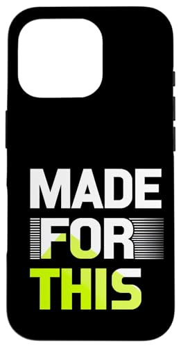 MADE FOR THIS Fett typografisch Hülle für iPhone 16 Pro von Kühnes typografisches Design