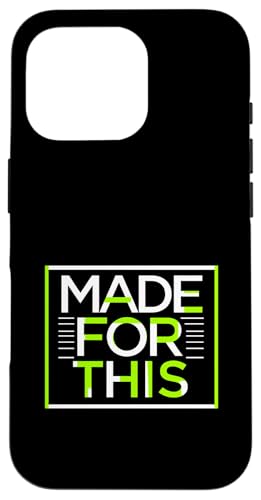 MADE FOR THIS Fett typografisch Hülle für iPhone 16 Pro von Kühnes typografisches Design