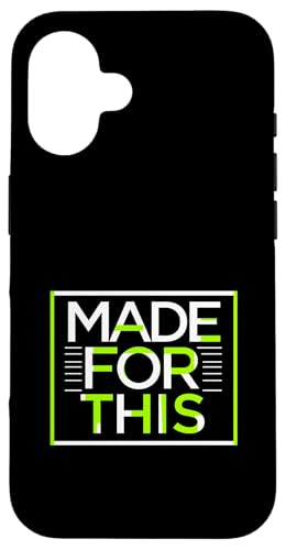 MADE FOR THIS Fett typografisch Hülle für iPhone 16 von Kühnes typografisches Design
