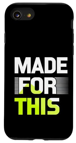 MADE FOR THIS Fett typografisch Hülle für iPhone SE (2020) / 7 / 8 von Kühnes typografisches Design