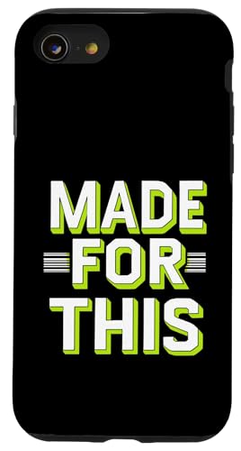 MADE FOR THIS Fett typografisch Hülle für iPhone SE (2020) / 7 / 8 von Kühnes typografisches Design